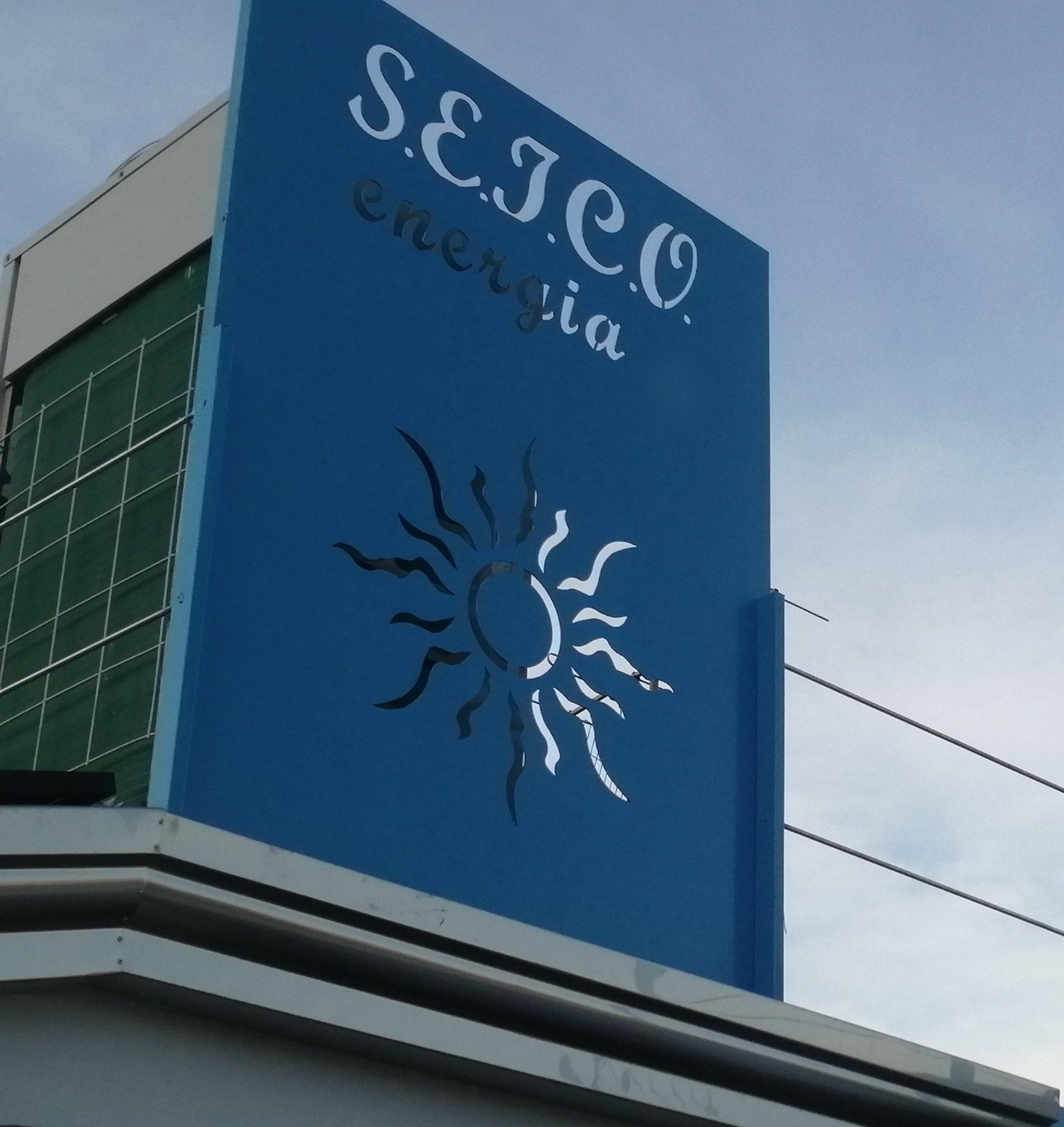 Insegna dell'edificio sede di SEICO Energia